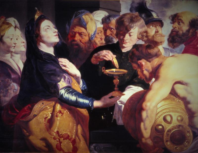 Artemisia drinking the ashes of her husband Mausolous